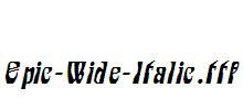 Epic-Wide-Italic