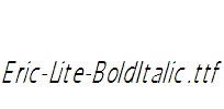 Eric-Lite-BoldItalic