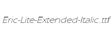 Eric-Lite-Extended-Italic