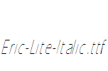 Eric-Lite-Italic