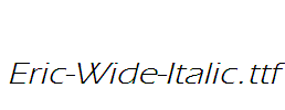 Eric-Wide-Italic