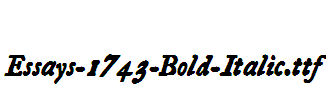 Essays-1743-Bold-Italic