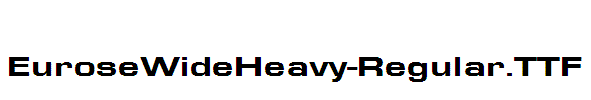 EuroseWideHeavy-Regular