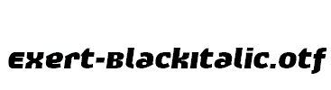 Exert-BlackItalic