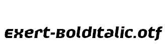 Exert-BoldItalic