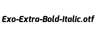 Exo-Extra-Bold-Italic