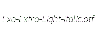 Exo-Extra-Light-Italic
