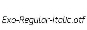 Exo-Regular-Italic