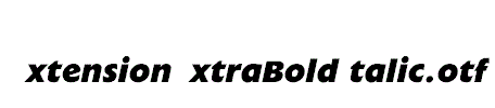 ExtensionExtraBoldItalic