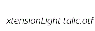 ExtensionLightItalic