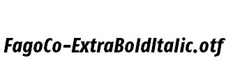 FagoCo-ExtraBoldItalic