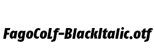 FagoCoLf-BlackItalic