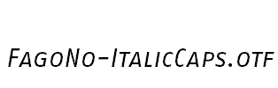 FagoNo-ItalicCaps