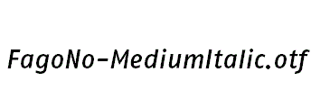 FagoNo-MediumItalic