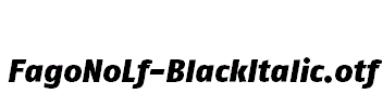 FagoNoLf-BlackItalic