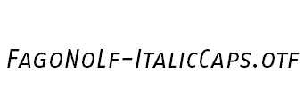 FagoNoLf-ItalicCaps