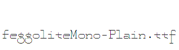 FeggoliteMono-Plain