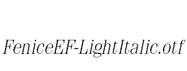 FeniceEF-LightItalic