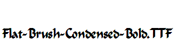 Flat-Brush-Condensed-Bold