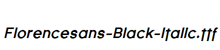 Florencesans-Black-Italic