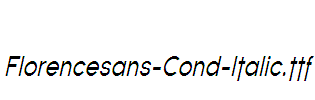 Florencesans-Cond-Italic