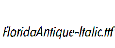 FloridaAntique-Italic