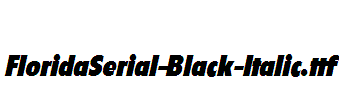 FloridaSerial-Black-Italic