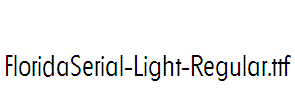 FloridaSerial-Light-Regular