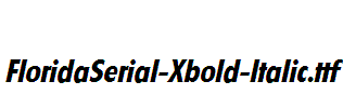 FloridaSerial-Xbold-Italic