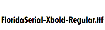 FloridaSerial-Xbold-Regular