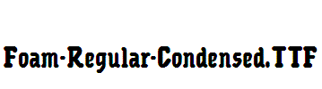 Foam-Regular-Condensed