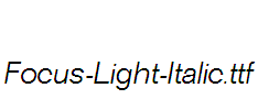 Focus-Light-Italic