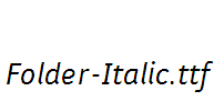 Folder-Italic