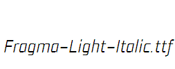 Fragma-Light-Italic