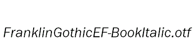 FranklinGothicEF-BookItalic