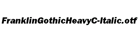 FranklinGothicHeavyC-Italic