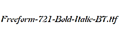 Freeform-721-Bold-Italic-BT