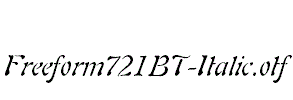 Freeform721BT-Italic