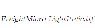 FreightMicro-LightItalic