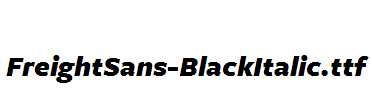 FreightSans-BlackItalic