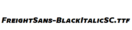 FreightSans-BlackItalicSC