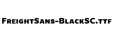 FreightSans-BlackSC