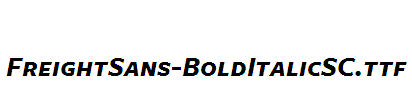 FreightSans-BoldItalicSC