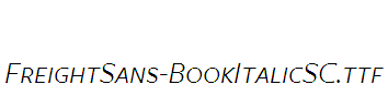 FreightSans-BookItalicSC