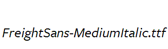 FreightSans-MediumItalic