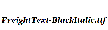 FreightText-BlackItalic