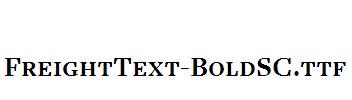 FreightText-BoldSC