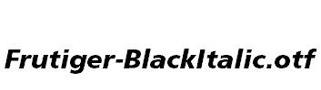 Frutiger-BlackItalic