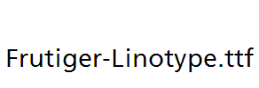 Frutiger-Linotype