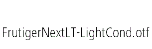 FrutigerNextLT-LightCond